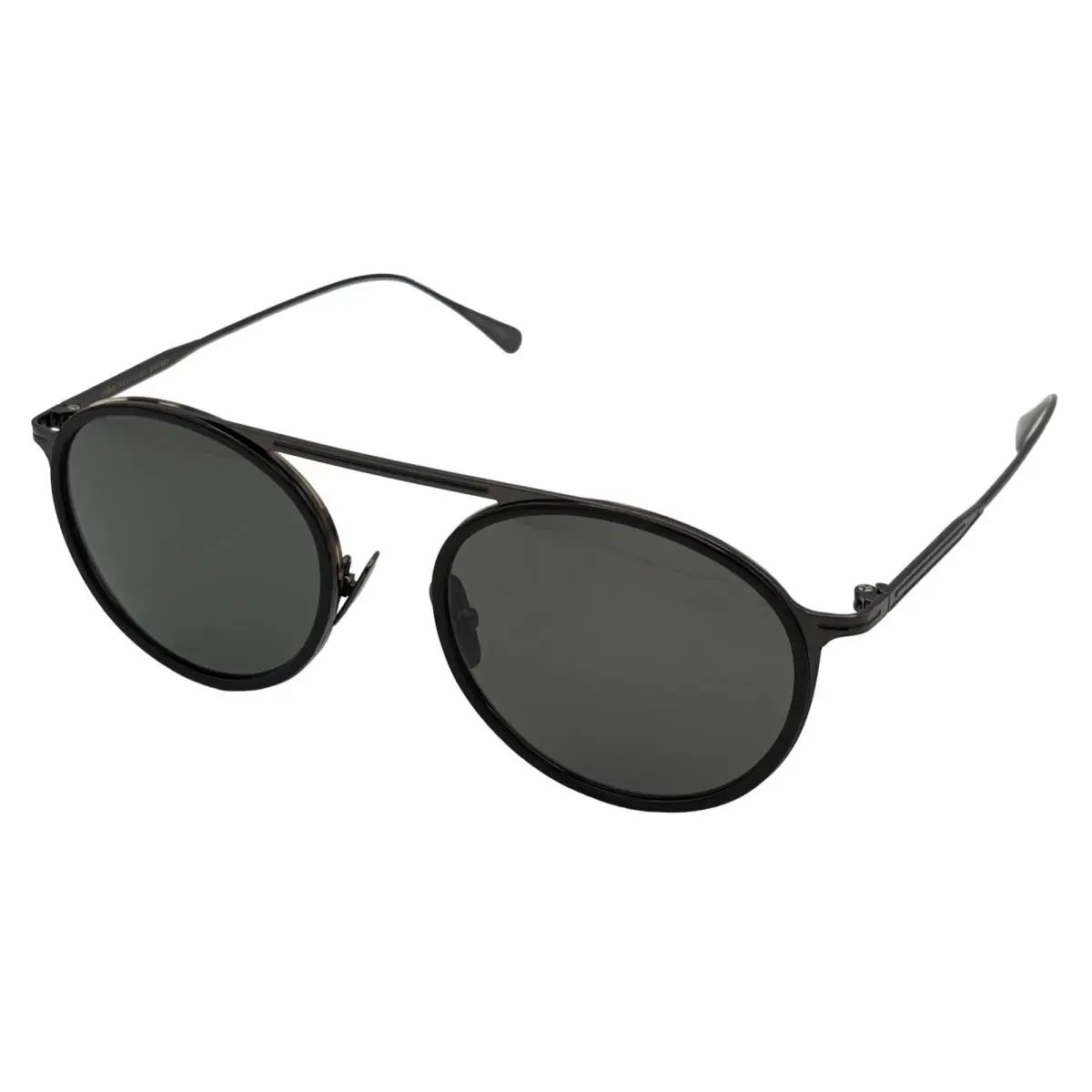 Mens Round Plastic Black Tortoise Sunglass V528 by John Varvatos