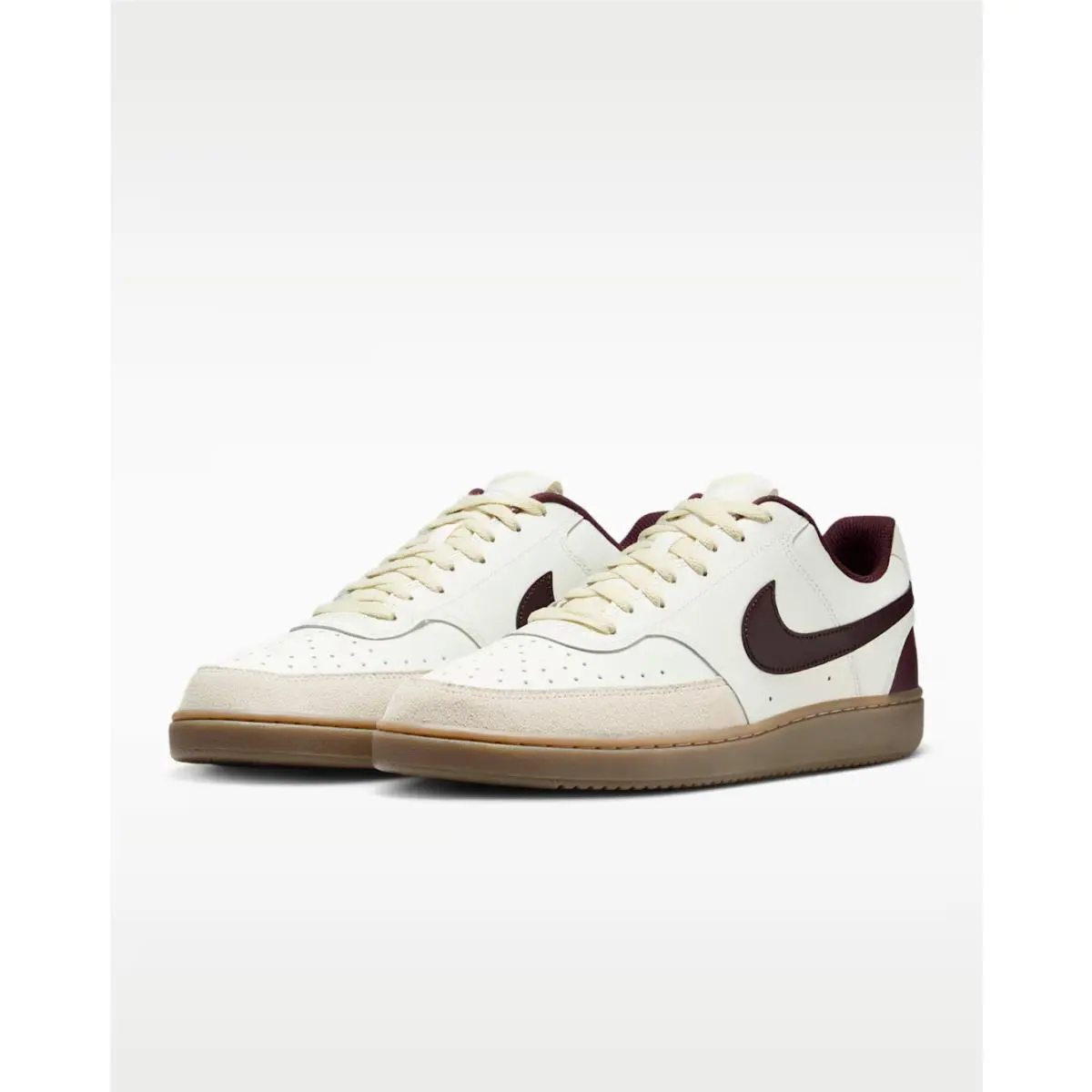 Nike shoes - Nike Court Vision - Court Vision - Sail/Burgundy Crush/Light Khaki 1