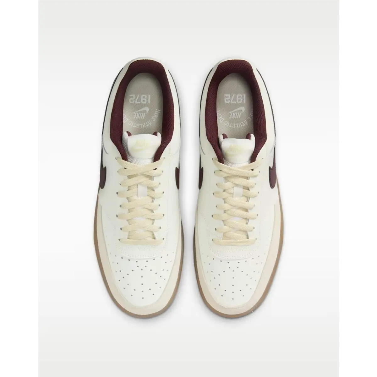 Nike shoes - Nike Court Vision - Court Vision - Sail/Burgundy Crush/Light Khaki 5