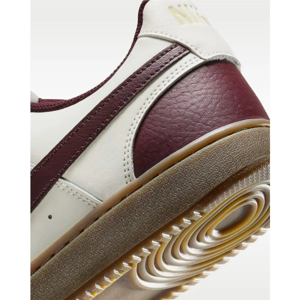 Nike shoes - Nike Court Vision - Court Vision - Sail/Burgundy Crush/Light Khaki 3