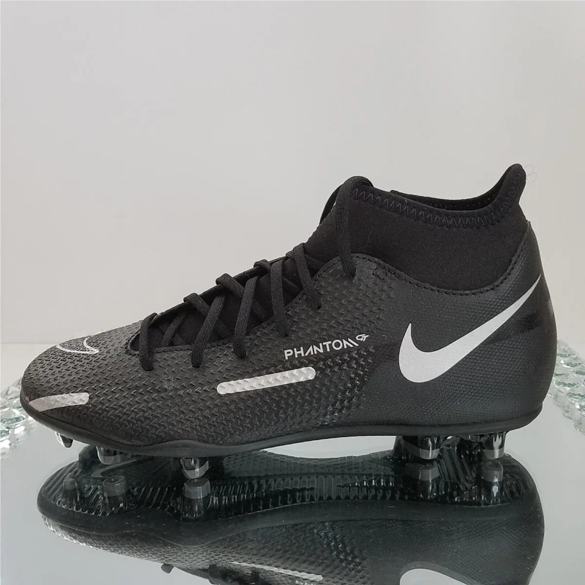 Nike Phantom GT2 Club DF Fg/mg Black Soccer - Men`s 6.5 Wmns 8 - DC0819-007