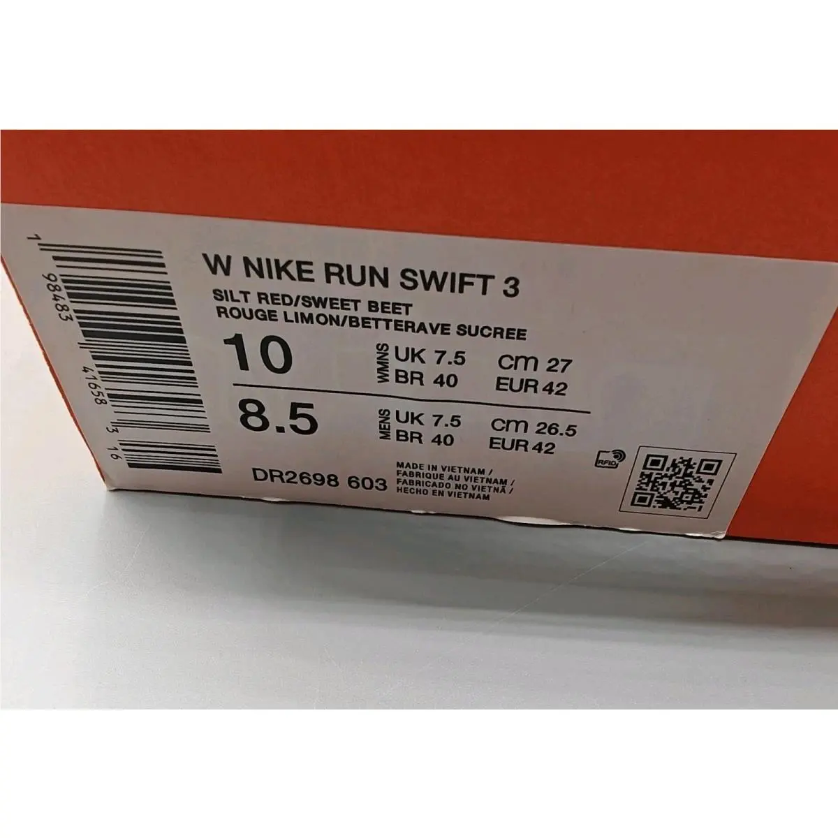 Nike shoes - Nike Run Swift 3 - Run Swift - DR2698 603 - Rose (UPC: 198483416583) 9