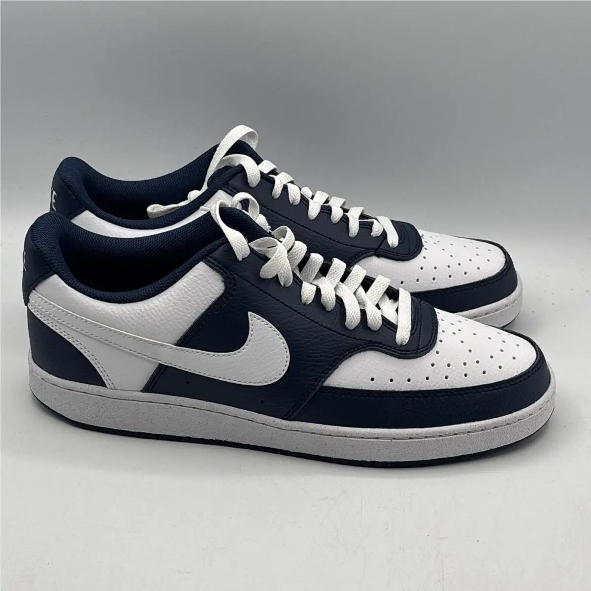 Nike Court Vision Lo Mens 11.5 Midnight Navy White Low Top Sneakers HM9862-400