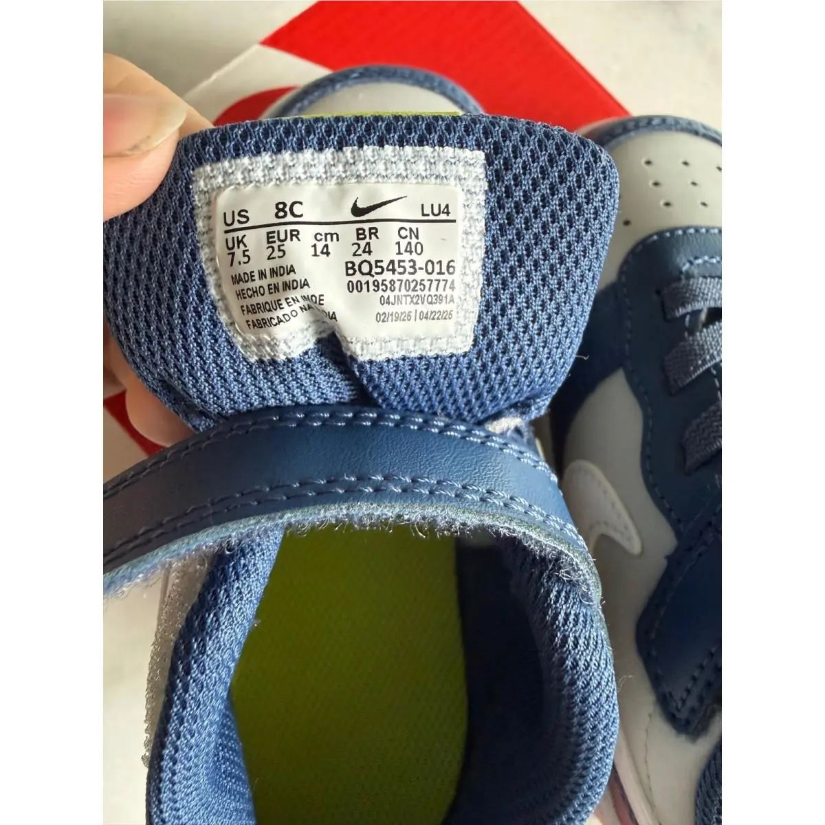 Nike shoes - Nike Court Borough Low 2 (TDV) - Blue 5
