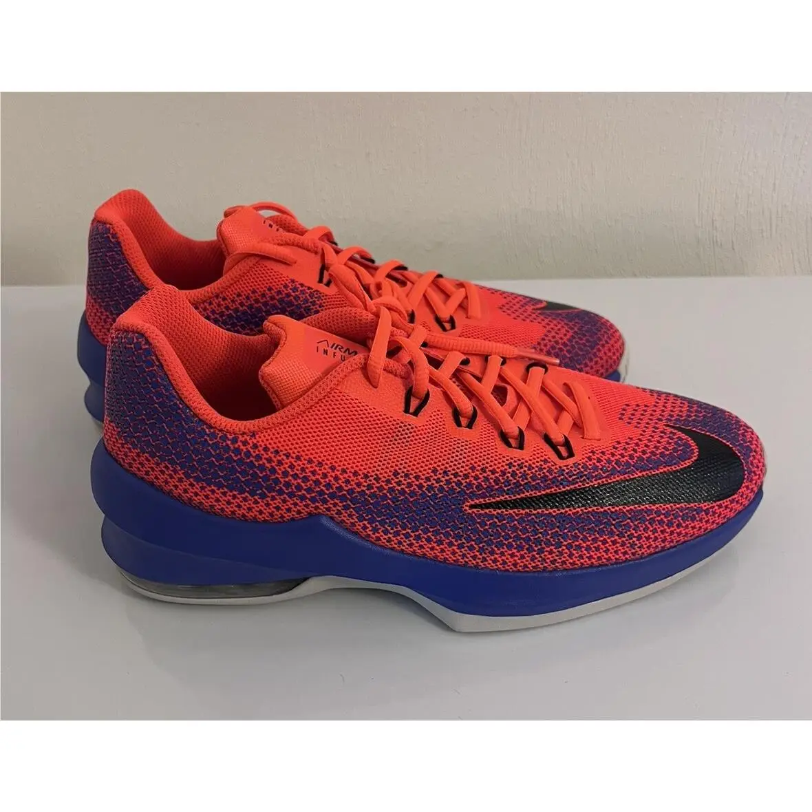 Nike Air Max Infuriate GS Youth Purple Orange Basketball Shoes Kids Size 7Y