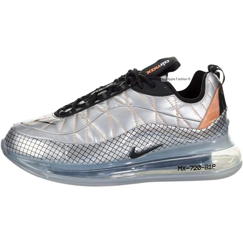 Air Max MX-720-818 GS Metallic Silver Black Shoes Youth Size: 6Y by Nike