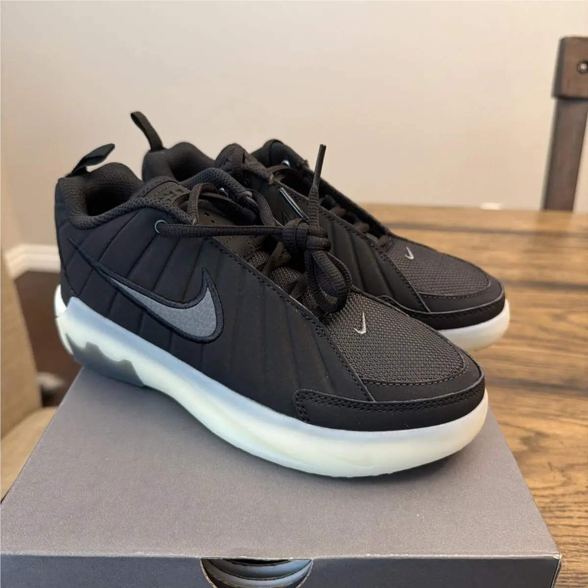 Lebron Witness IX PS Black/grey/coconut Milk Boy`s Sneakers - Size 3Y..X1 by Nike