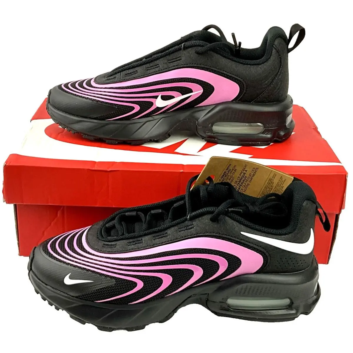 Nike Air Max Fire Unisex Kids Athletic Sneaker Black/pink US 6.5 Youth