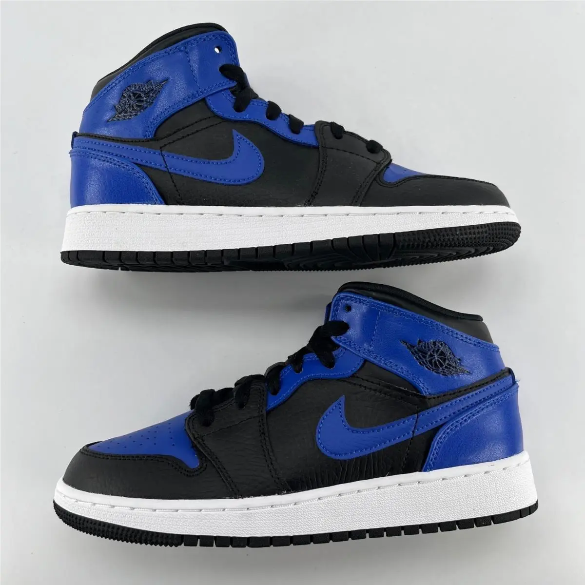 Nike shoes - Jordan 1 Mid GS Hyper Royal - Black 0