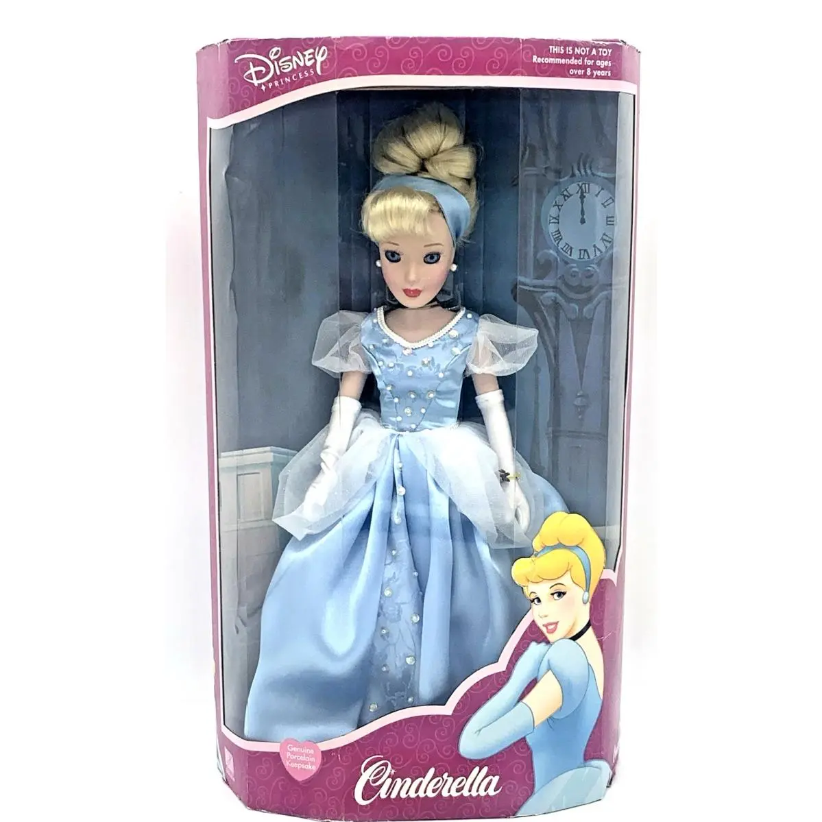 Disney Princess Cinderella Porcelain Doll 16 Tall Ages 8+ 2001