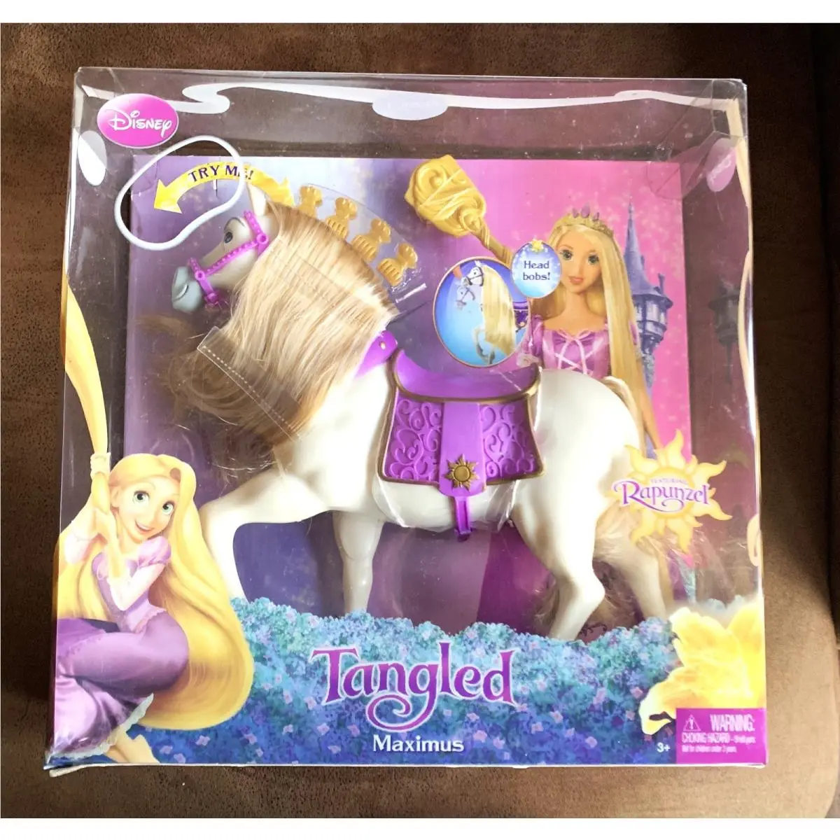 2010 Disney Tangled Rapunzel Maximus Horse Head Bobs