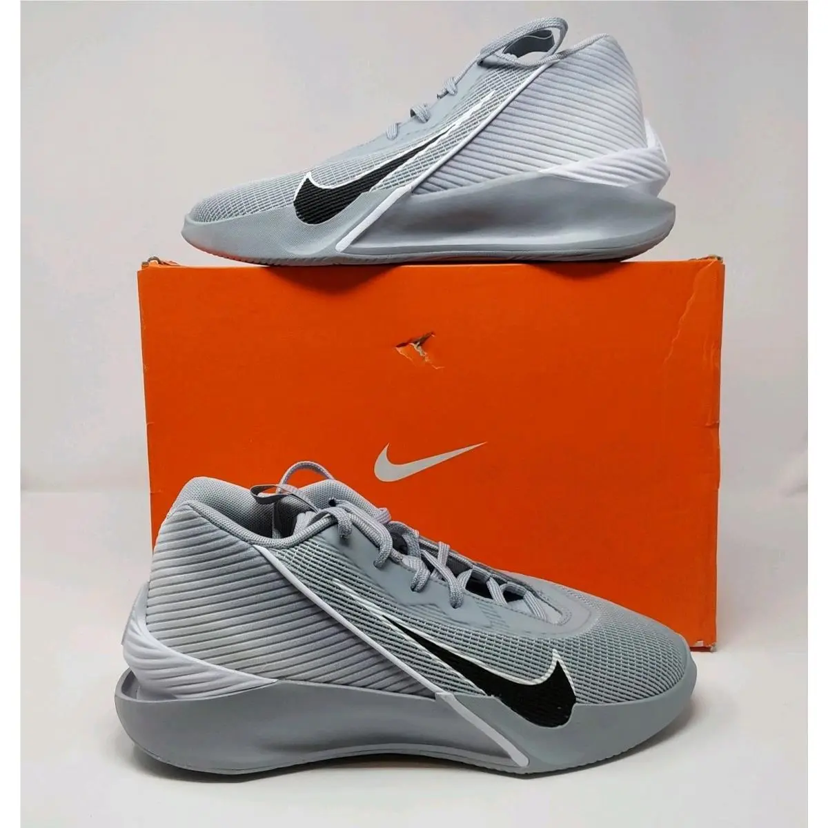 Nike G.t. Jump Academy TB Gray White Basketball Shoes Men`s Size 8.5