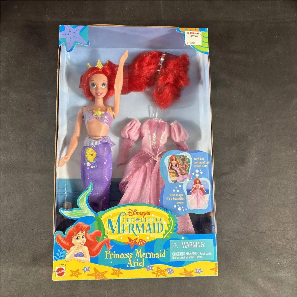 Princess Mermaid Ariel Barbie Doll Disney Mattel 1997 Vintage Figure