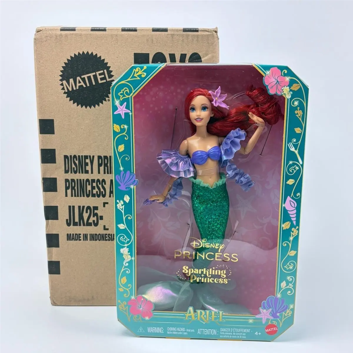 Mattel Disney Princess Sparkling Princess Ariel Doll The Little Mermaid