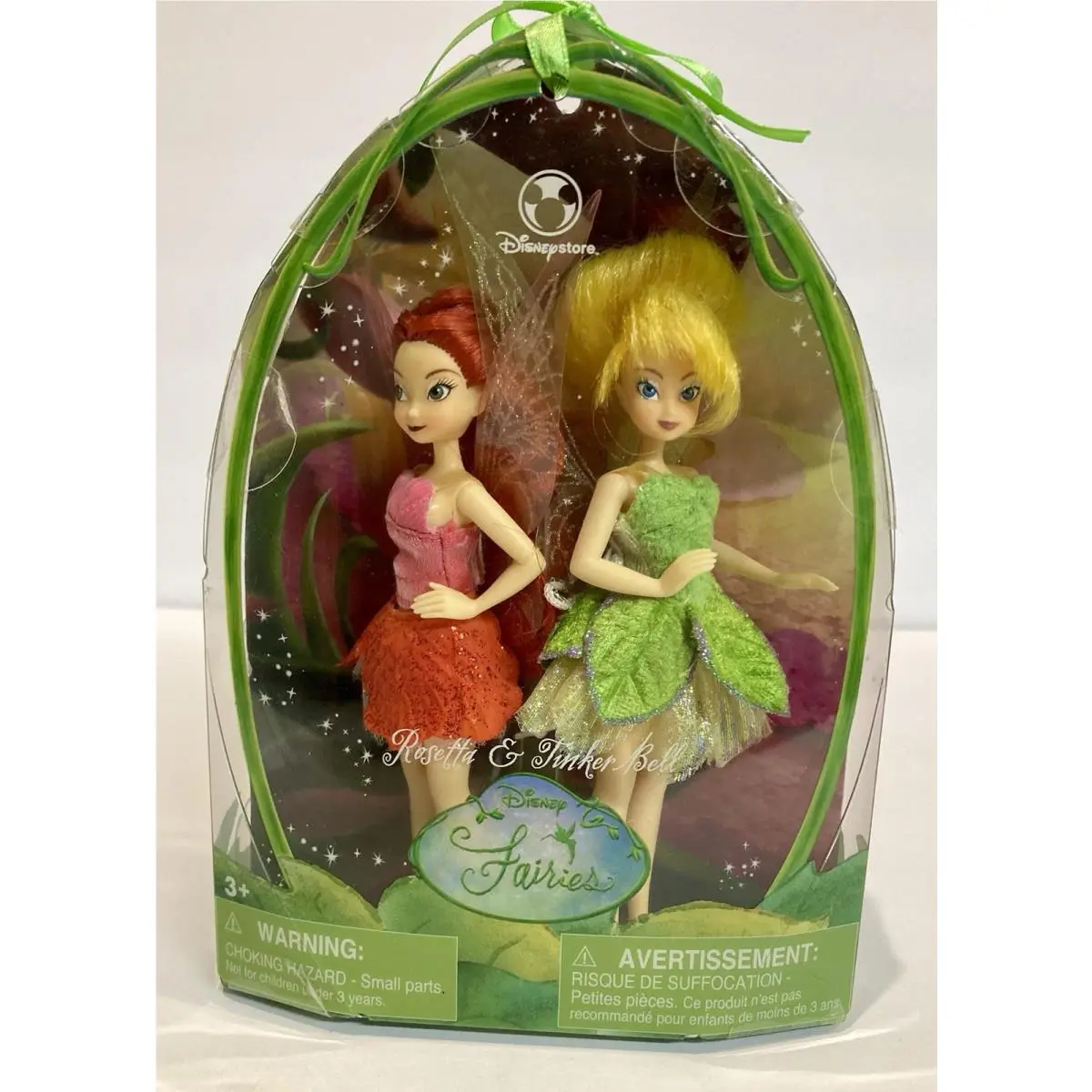 Vintage Disney Fairies Rosetta Tinkerbell Mini Doll 2-Pack Disney Store