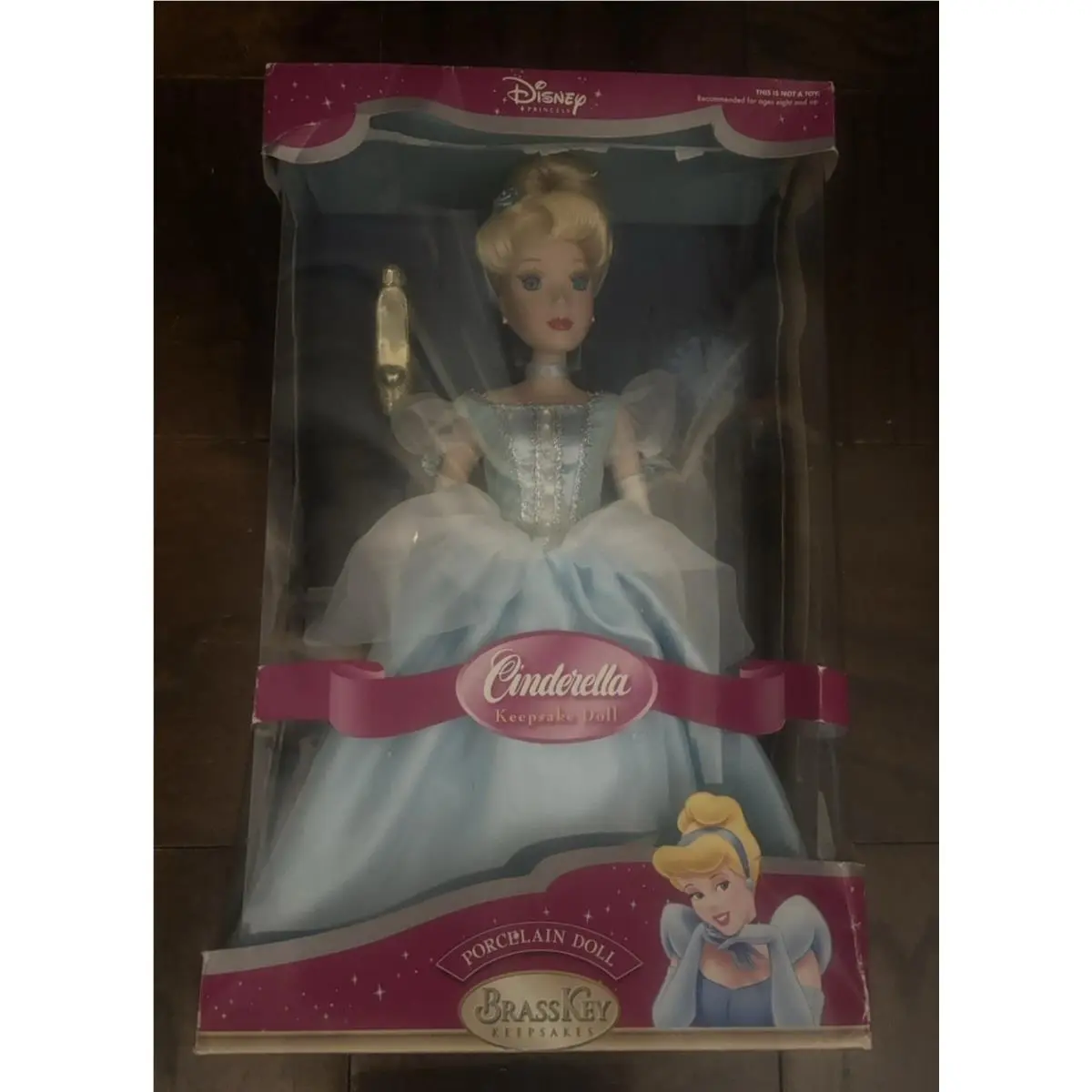 Disney Princess Cinderella The Brass Key 2004 Porcelain Keepsake Doll