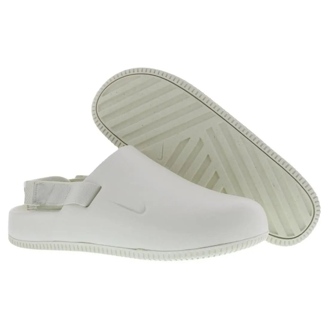 Nike Calm Mule Unisex Shoes Size 10 Color: Sea Glass/sea Glass - Sea Glass/Sea Glass, Main: White