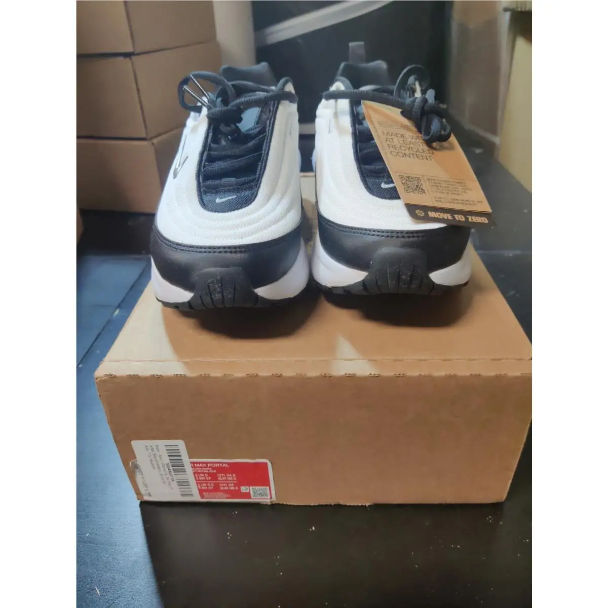 Women`s Air Max Portal Black/metallic Silver/white by Nike