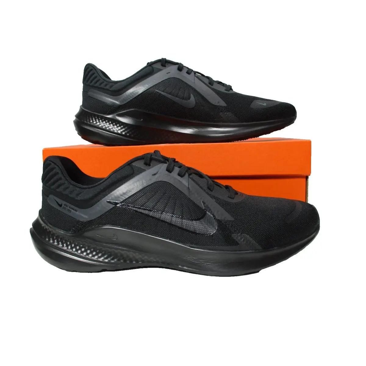 Nike Quest 5 Running Shoes Black Smoke Grey Mens Sz 10.5