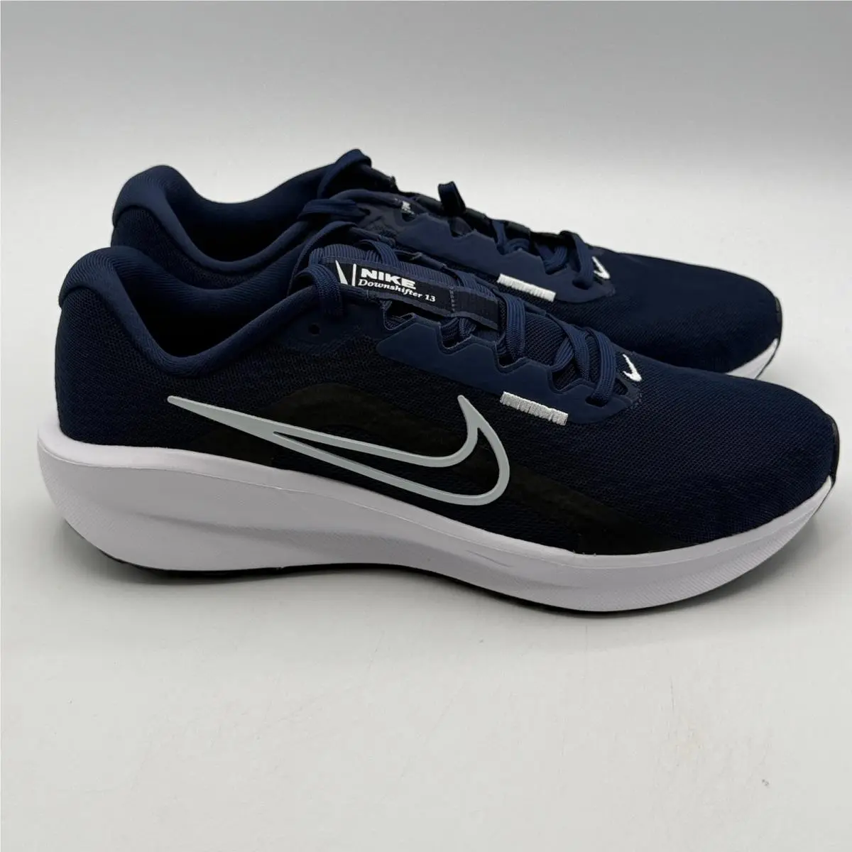 Nike Downshifter 13 Shoes Men Size 9.5 Midnight Navy Pure Platinum FD6454 400
