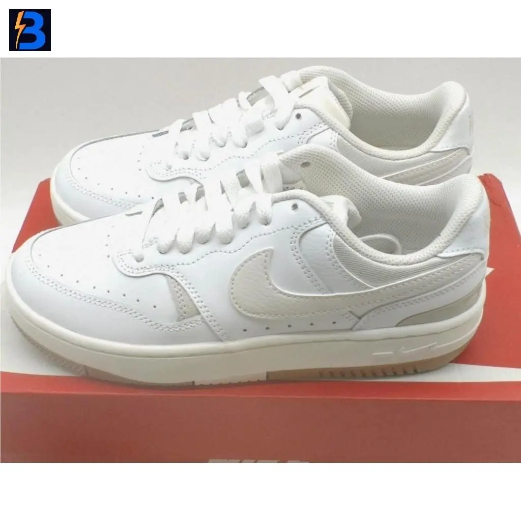 Nike Women`s Gamma Force Sneaker - White/light Bone/sanddrift Size 5