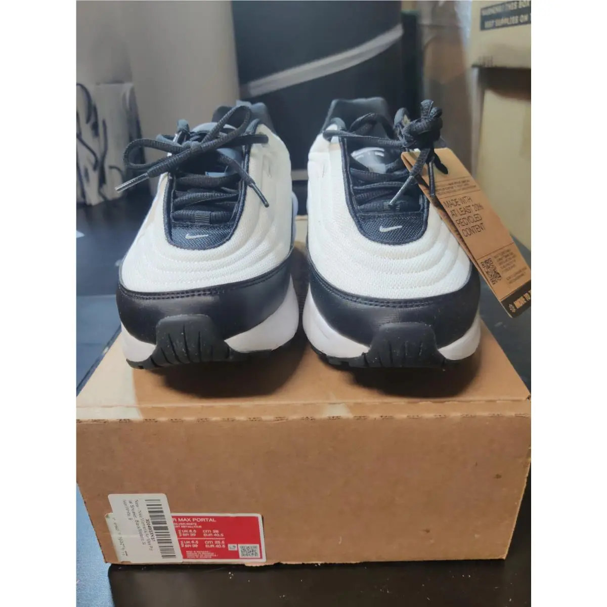 Women`s Air Max Portal Black/metallic Silver/white by Nike