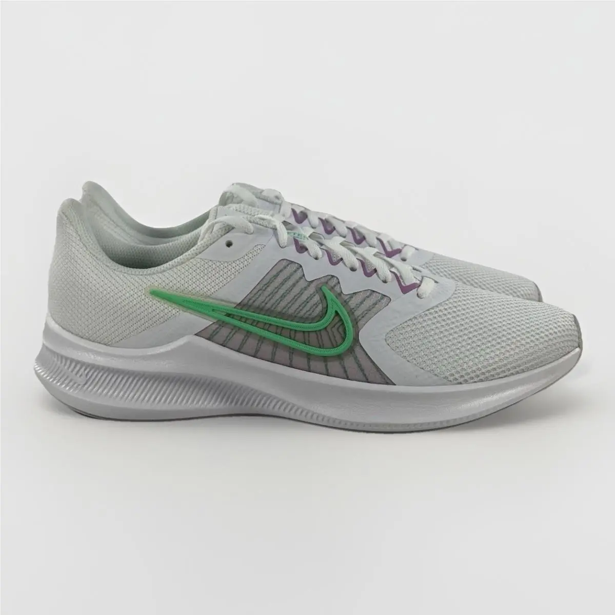 Downshifter 11 White Green Glow Running Shoes Sneakers Size Women’s Size 11 by Nike