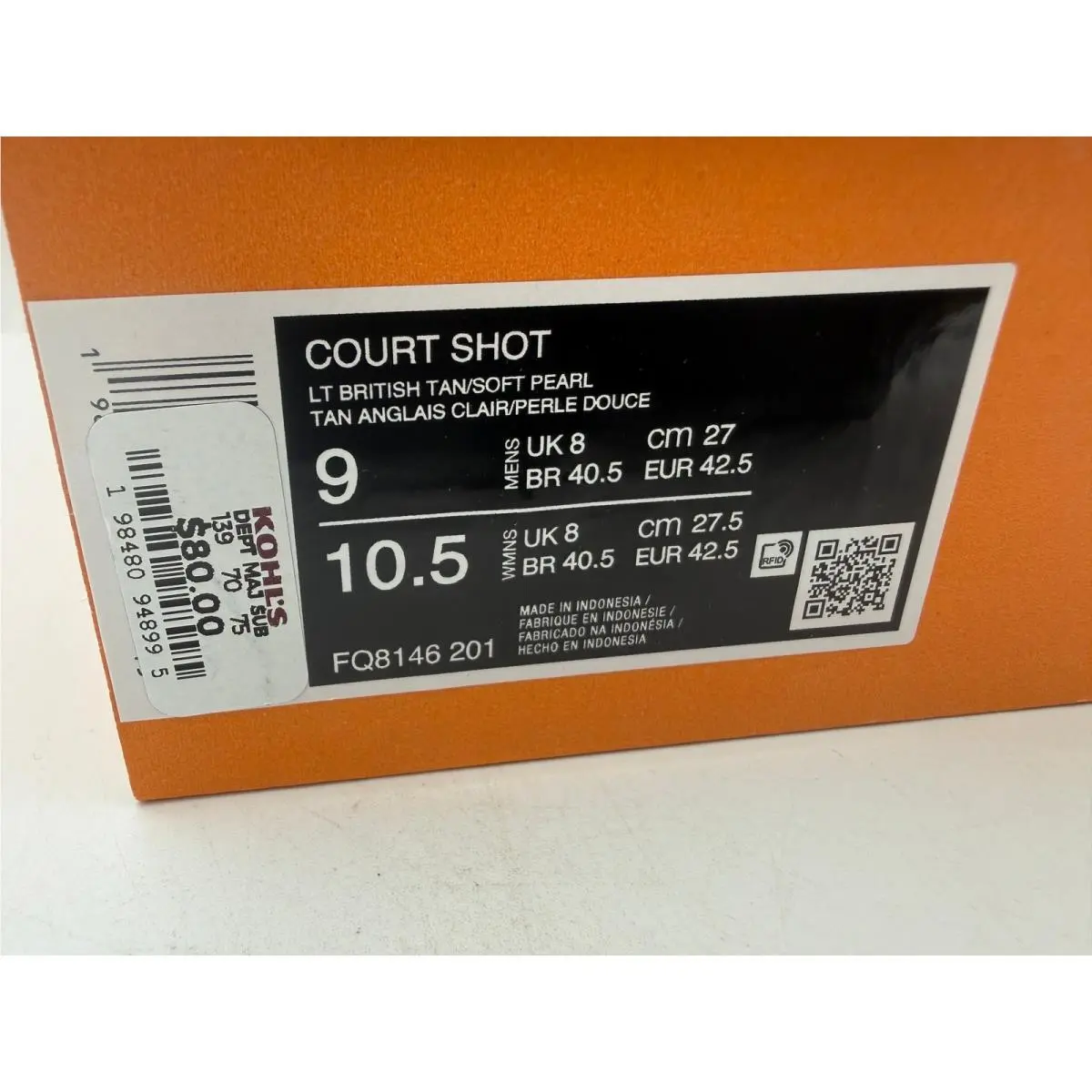 Nike shoes - Court Shot - Court Shot - Brown 0