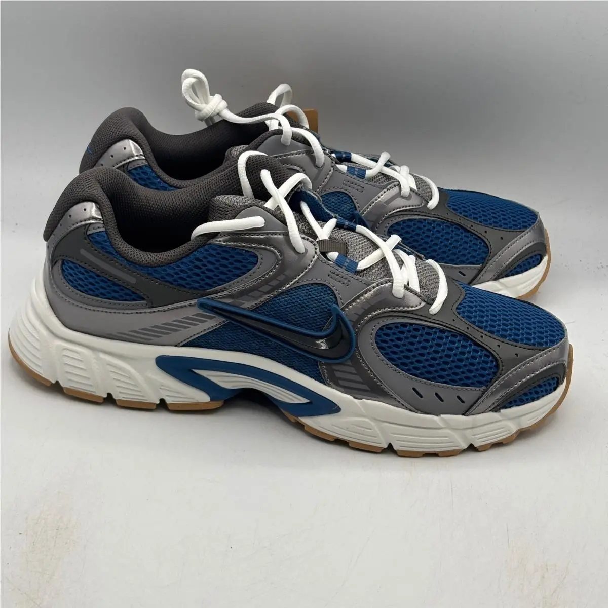 Nike V5 Rnr Shoes Mens Size 11.5 Blue Grey Metallic Retro Running HJ5228-401