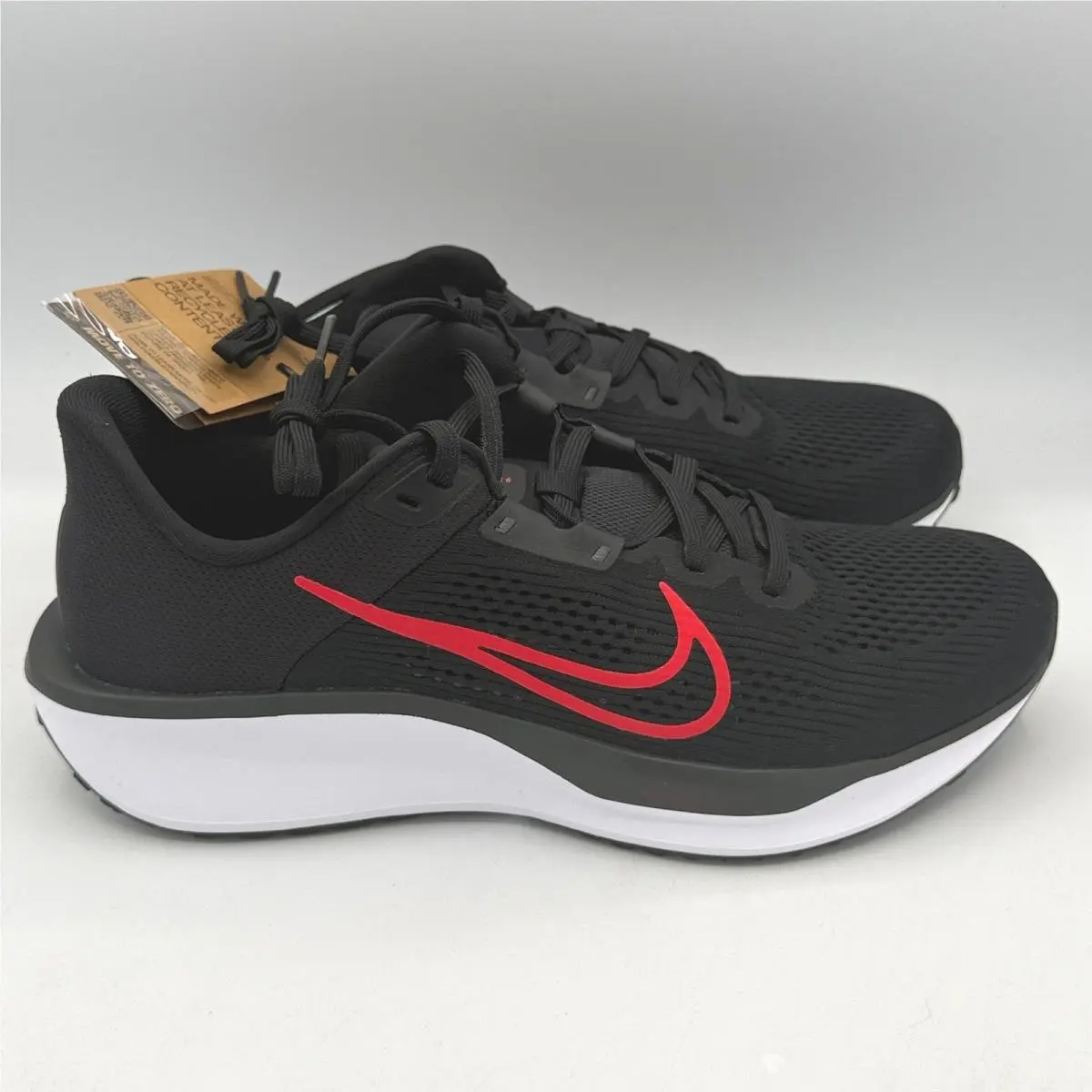 Nike Quest 6 Running Shoes Mens Black University Red White 9.5 FD6033-011