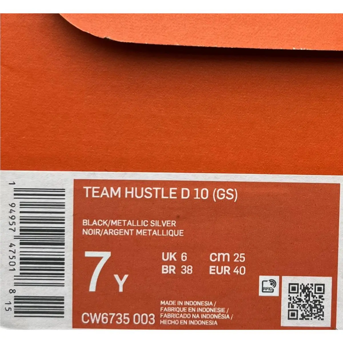 Nike shoes - Nike Team Hustle - Team Hustle - Black (UPC: 194957475018) 9
