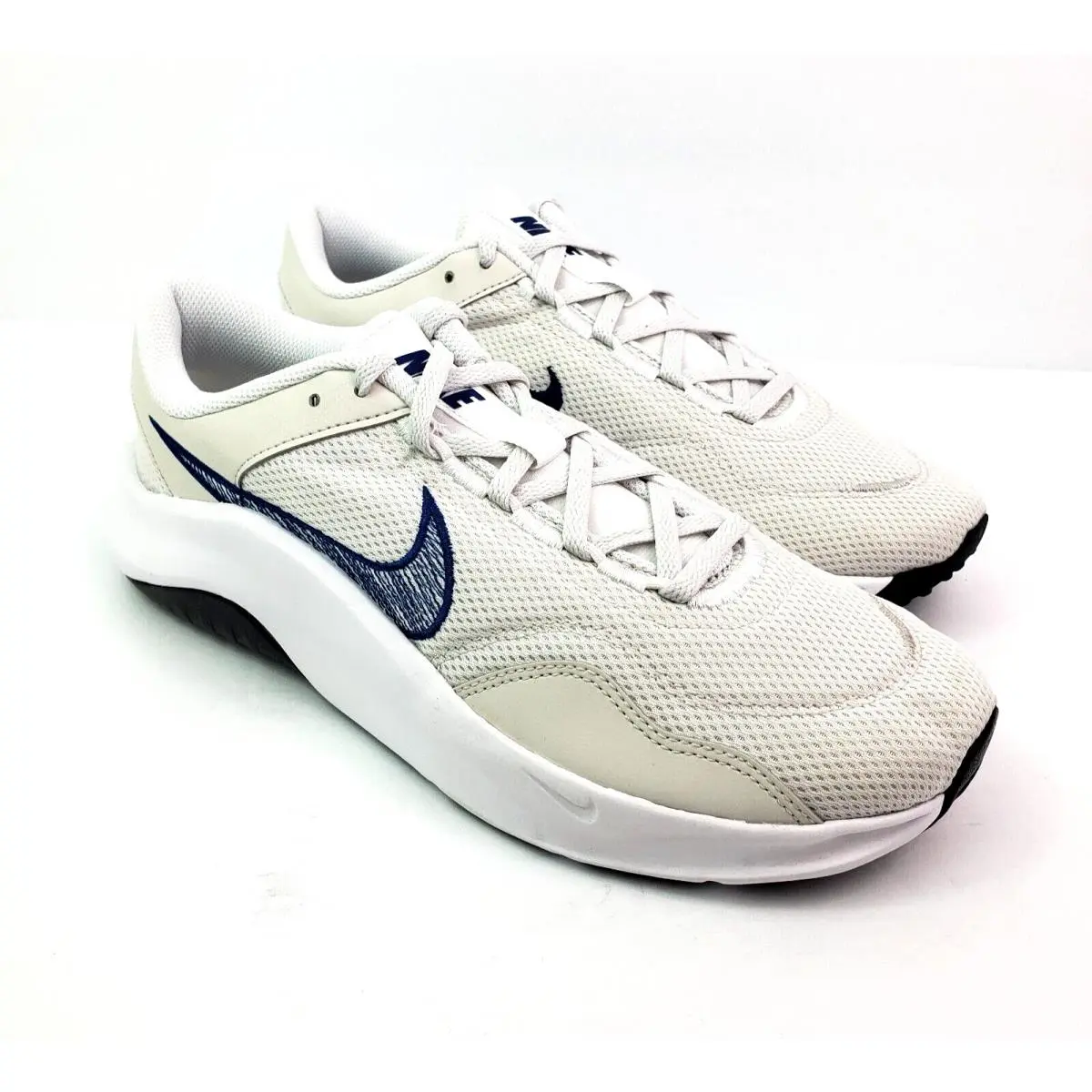 Legend Essentials 3 NN Mens Size 10 Platinum Tint Court Blue Sneaker Shoes by Nike