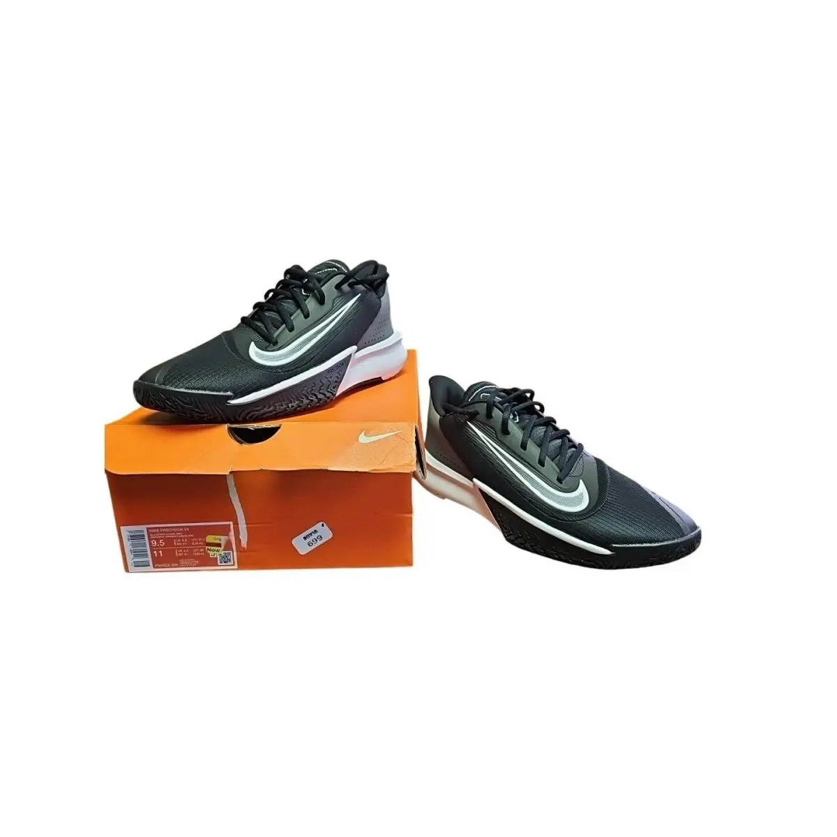 Nike Precision V II `black / White` Men`s Size 9.5