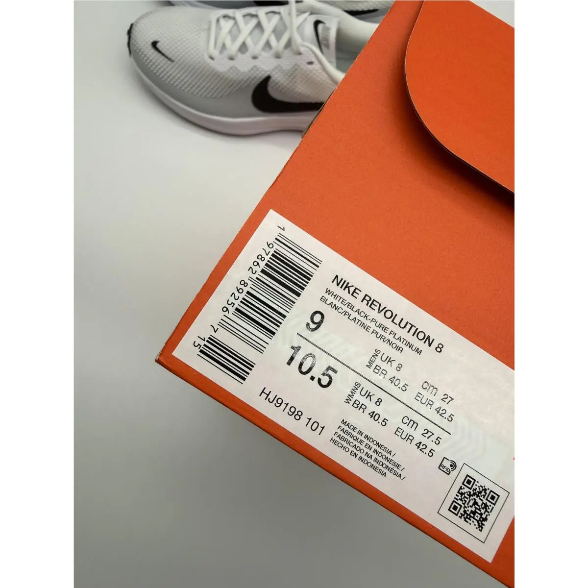 Nike shoes - Nike Revolution 8 - Revolution - Hj9198 101 - White (UPC: 0197862892567) 8