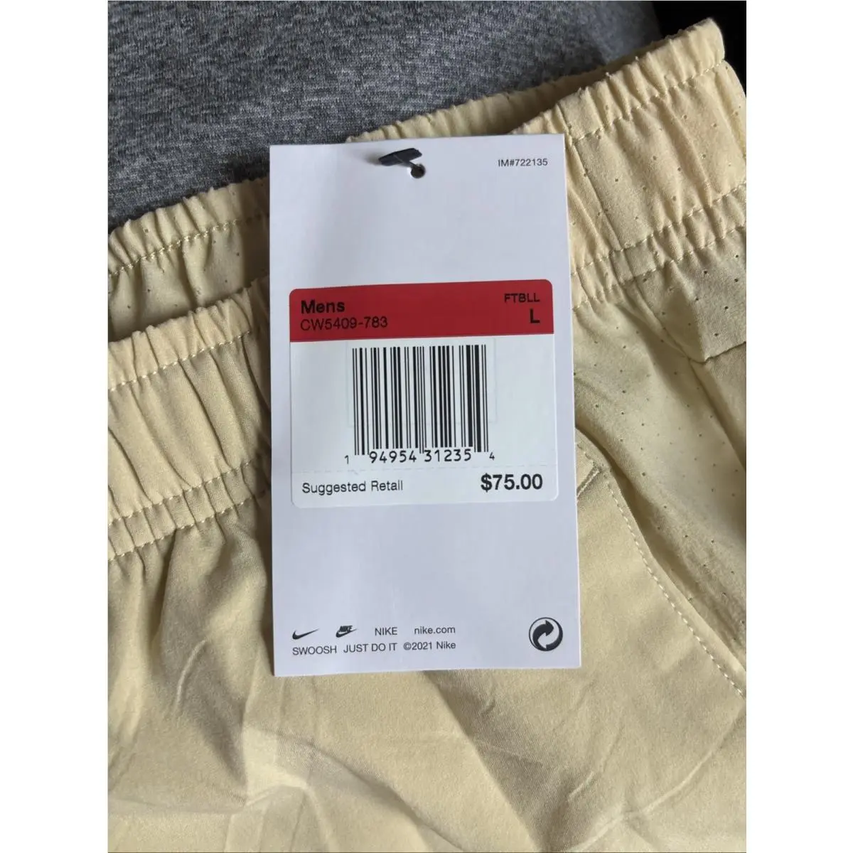 Nike clothing - Nike Sideline - Sideline - CW5409-783 - Gold (UPC: 194954312330) 2