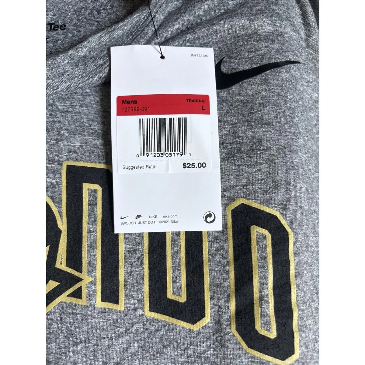 Nike clothing - Nike Sideline - Sideline - CW5409-783 - Gold (UPC: 194954312330) 3