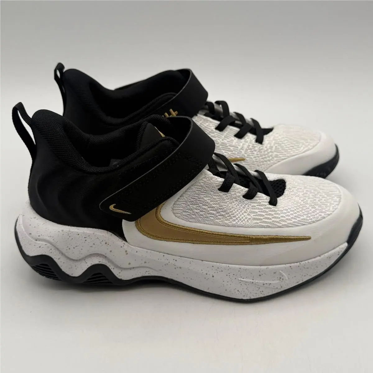 Nike Giannis Immortality 4 Shoes Kids Size 3Y Black Gold Basketball IH7665-003