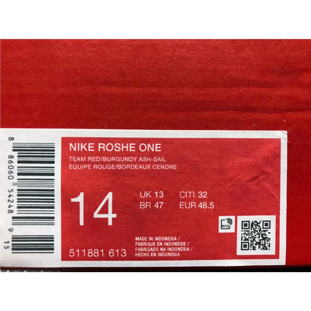 Nike shoes - Nike Roshe One - Roshe One - 511881-613 - Red (UPC: 886060542489) 3