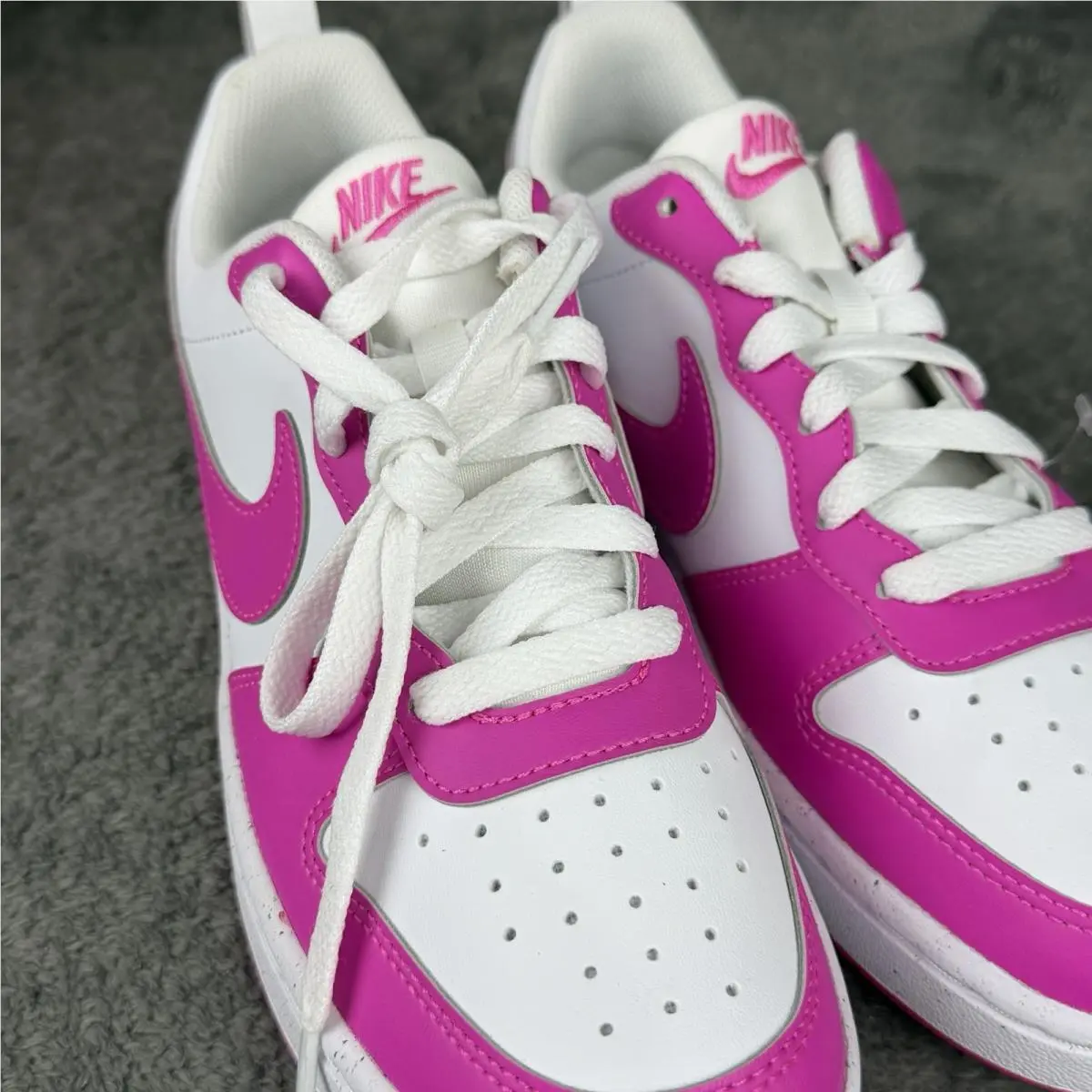 Nike shoes - Nike Court Borough - Court Borough - White / Laser Fuchsia / Pink 8
