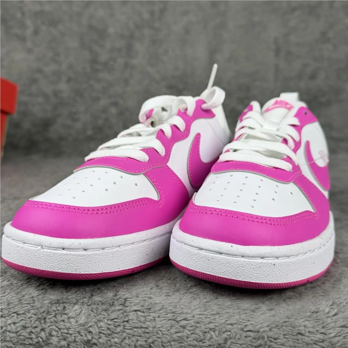 Nike shoes - Nike Court Borough - Court Borough - White / Laser Fuchsia / Pink 5