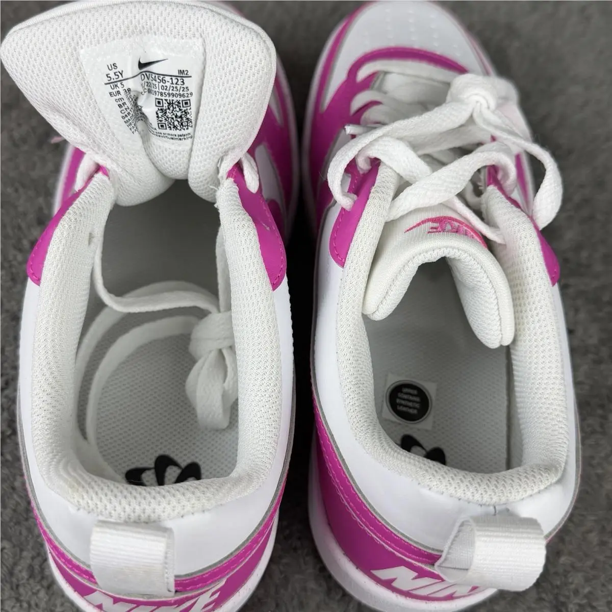 Nike shoes - Nike Court Borough - Court Borough - White / Laser Fuchsia / Pink 7