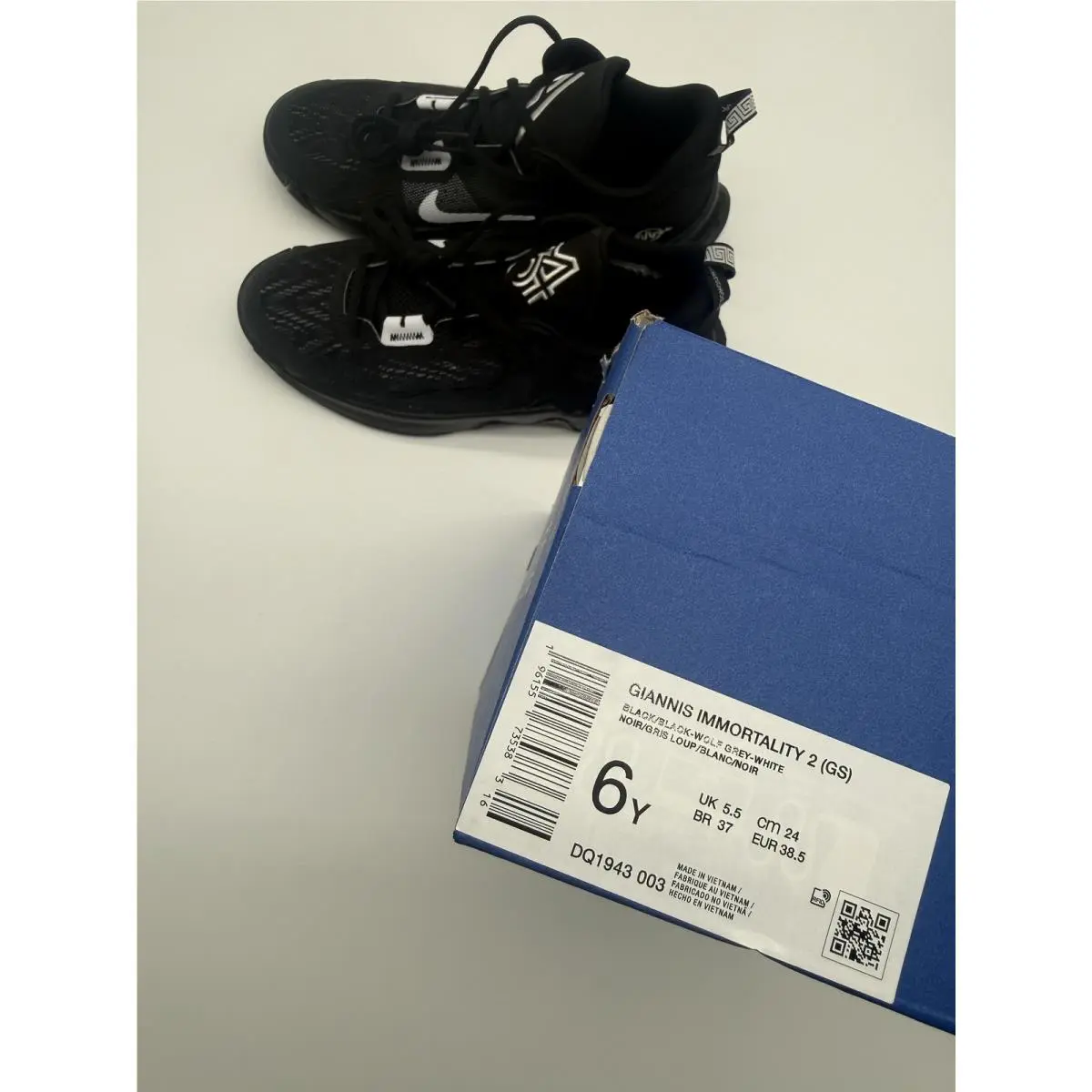 Nike shoes - Nike Giannis Immortality 2 (GS) - Black (UPC: 0196155735383) 8