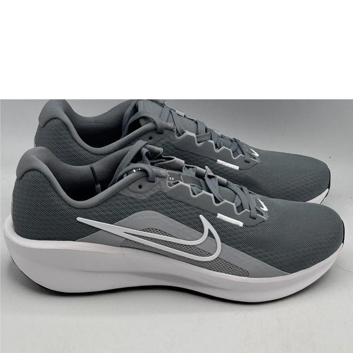 Nike Downshifter 13 Shoes Mens Size 10 Grey White Running Sneakers FD6454-010