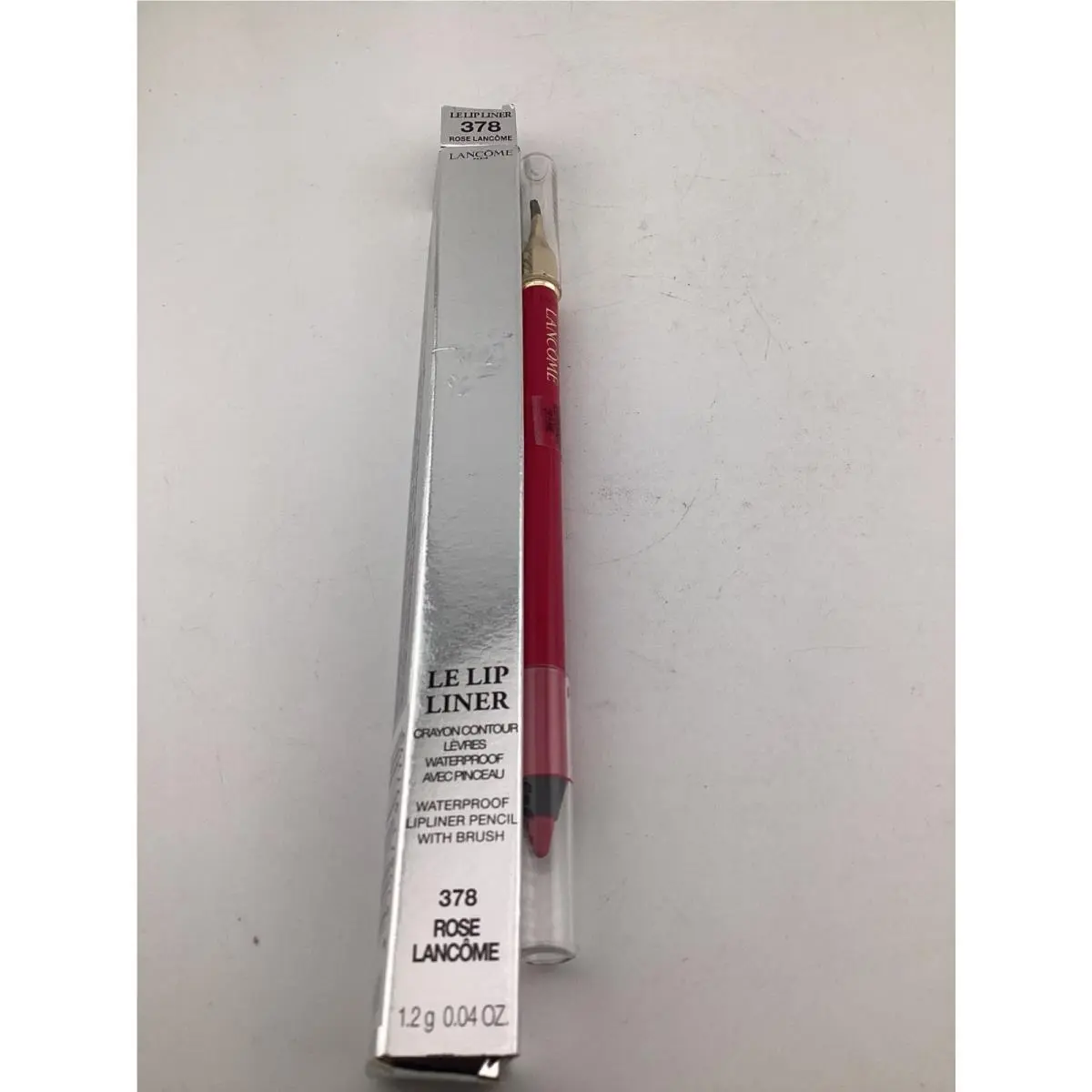 Lancome Le Lip Liner Waterproof Lipliner Pencil W/brush -378 Rose Lancome