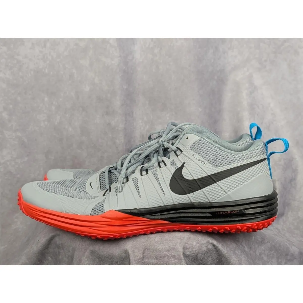 Nike Lunar TR1 Wolf Grey Crimson Training Shoes 652808-005 Mens Size 16 Nwob