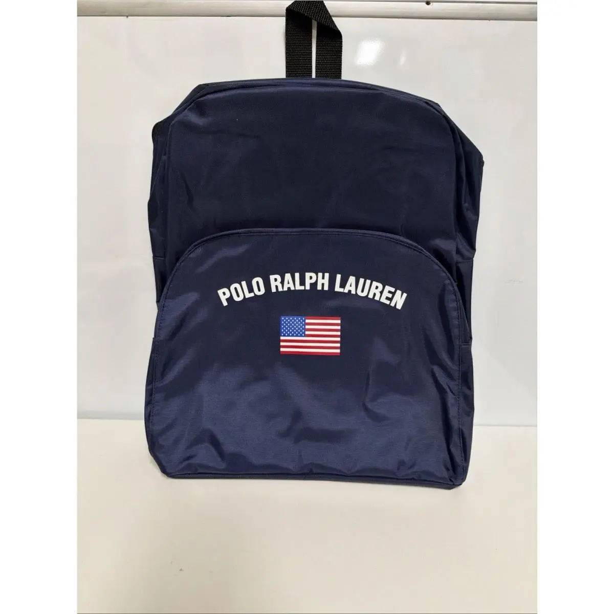 Polo Ralph Lauren American Flag Backpack Navy Blue Sleeve Back Pack