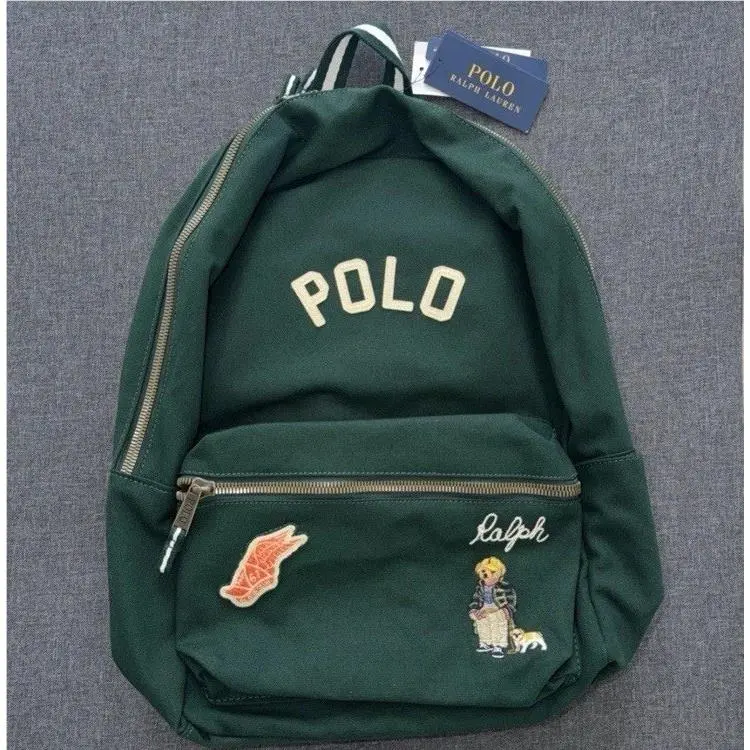 Polo Ralph Lauren Dark Green Varsity Polo Bear Backpack