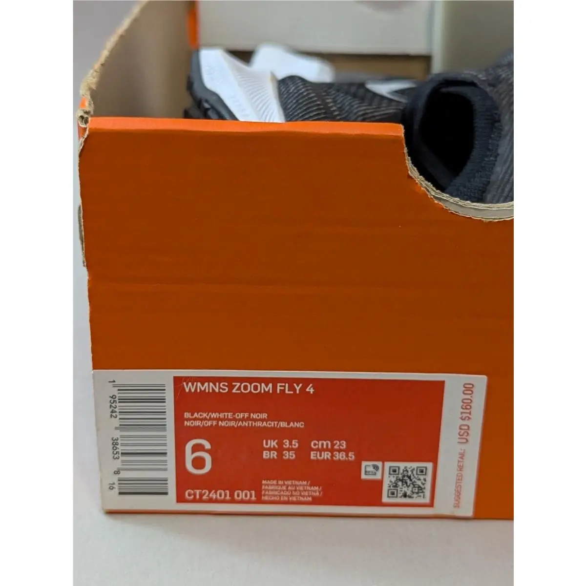 Nike shoes - Nike Zoom Fly 4 - Zoom Fly - CT2401-001 - Black (UPC: 195242386538) 3
