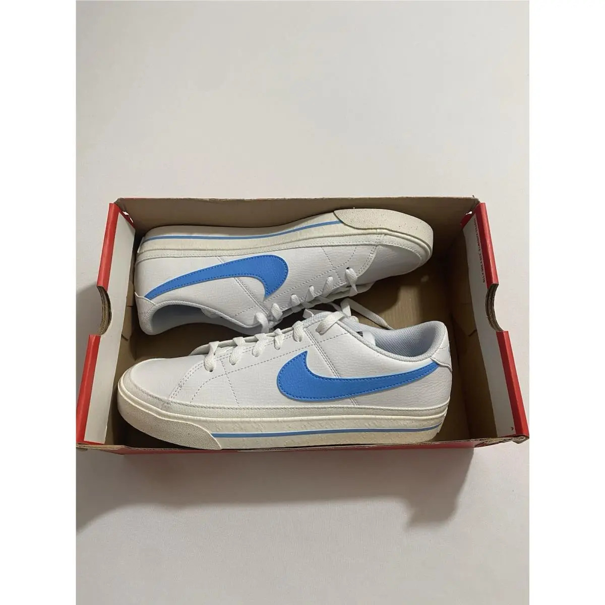 Mens Size 9 - Nike Court Legacy Next Nature White University Blue FQ6474 100