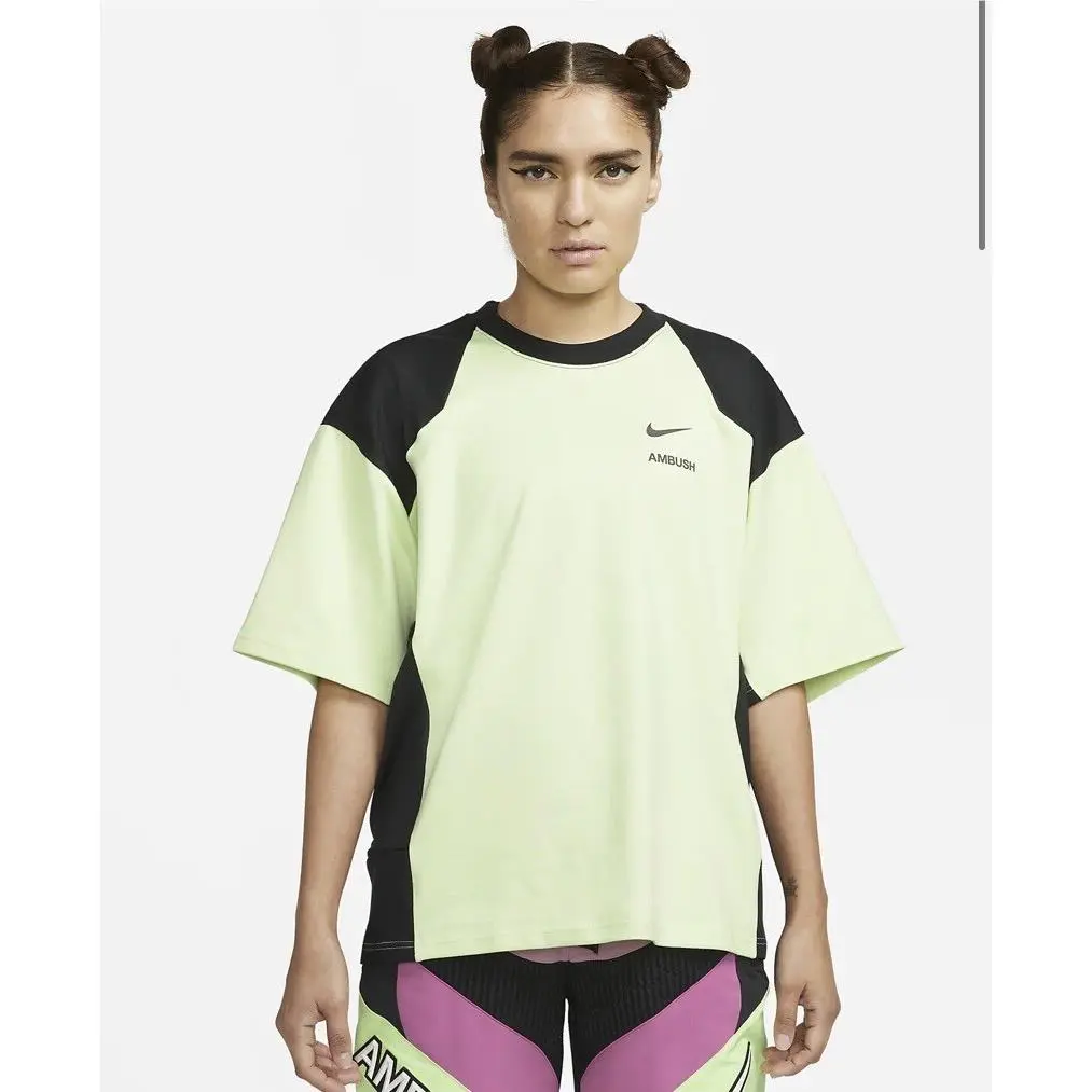 Nike Ambush Oversize Tee T-shirt Size X-small Unisex Ghost Green Black
